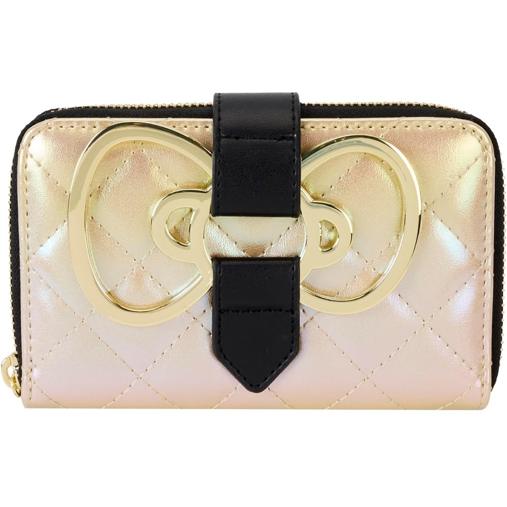 Loungefly Sanrio 50th Anniversary Gold Zip Around Wallet NWT